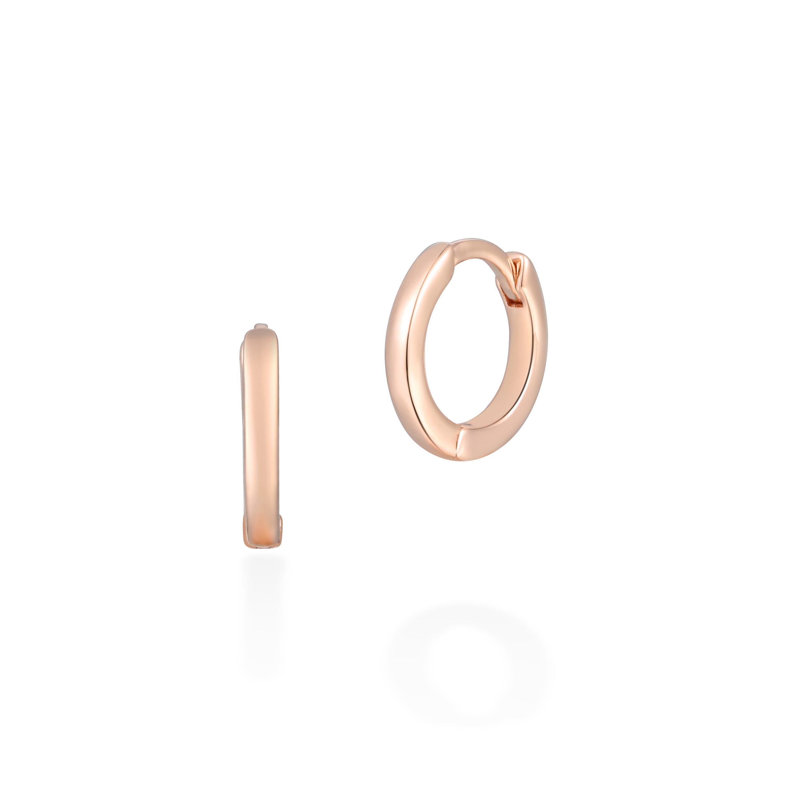 7mm plain gold hoops